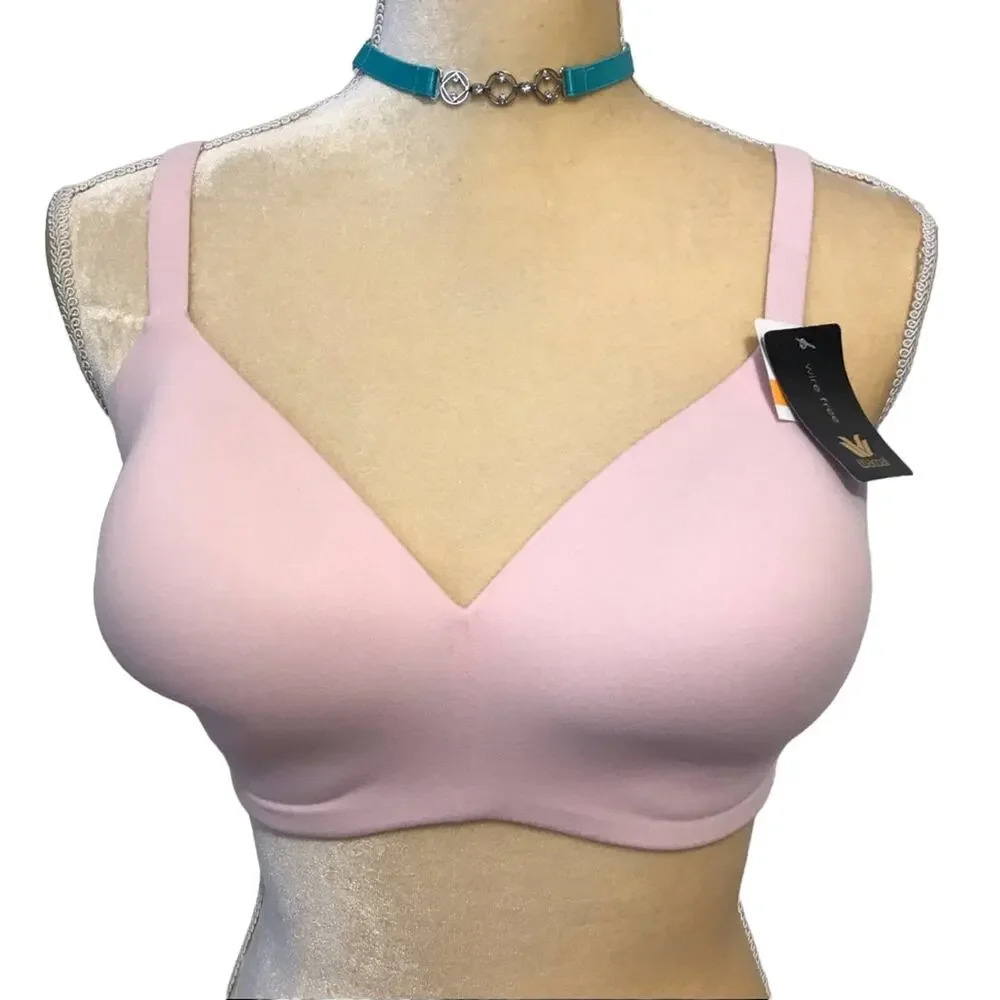 Wacoal NWT Wire Free Baby Pink Bra Women 34DD
